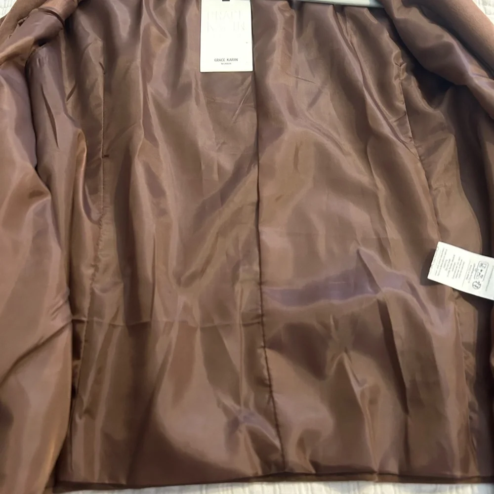 Grace Karin Brown Faux Suede Vest - Picture 5 of 5